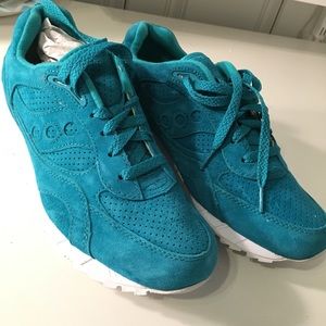 Saucony Shoes | Teal Suede Shadow 6000 